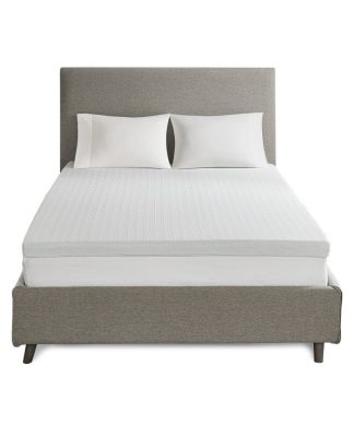 3" Memory Foam Topper White, King
