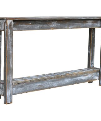46" Weathered Gray Console