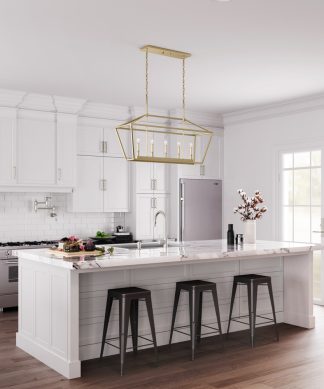 5-Light 12" Modern Gold Pendant