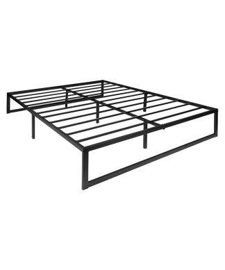 14" Metal Platform Bed Frame - No Box Spring Needed, Queen