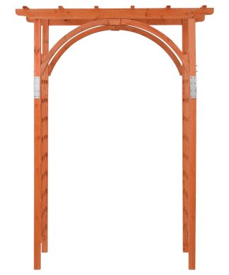 7ft Wood Garden Arbor