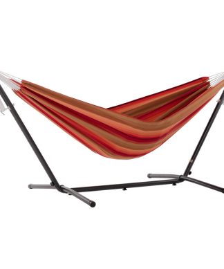 Vivere's Combo Sunbrella 9 Foot Hammock With Stand, Sunset