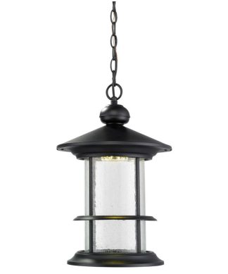 Z-Lite 552CHB-BK-LED Genesis - 18.13" 9W 18 LED Outdoor Hanging Lantern