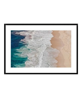 "Where The Ocean Ends" Framed Digital Print by Andreas Feldtkeller, 44x30"