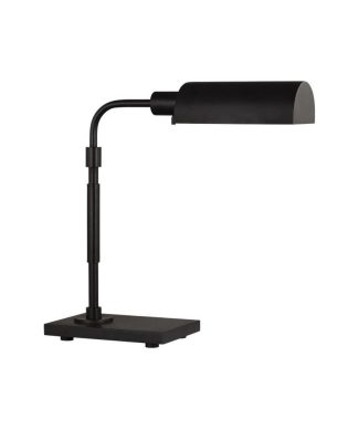 9.3W 1 LED Task Table Lamp-19.25 Inches Tall and 19.13 Inches Wide Aged Iron