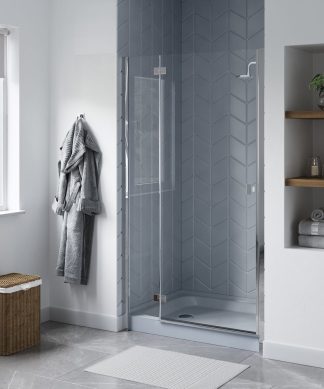 Voltaire 48 x36" Single-Threshold, Left Drain, Shower Base, Gray