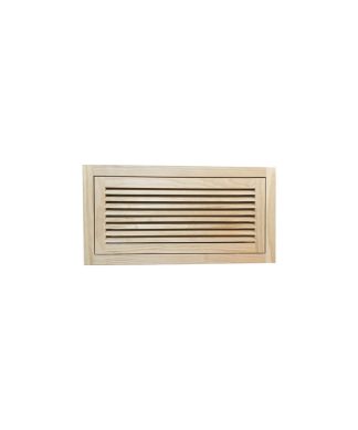 Wood Return Air Filter Grille, 24"x12", Standard Square Edge, Standard Sqaure Ed