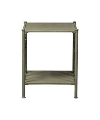 Vintage Series Metal Open Night Stand - Green