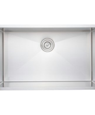 Wells Sinkware 32" 16 Gauge Undermount Single Bowl Stainless Steel Kitchen Sink