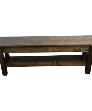 Yukon Bench With Shlef, 42"