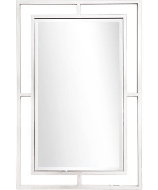Wall Mounted Addisson Rectangular Accent Mirror - 27.5"W x 42"H, Clear