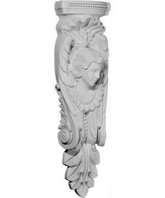 11 1/4"W x 5 5/8"D x 40 1/2"H Angel Corbel, Right