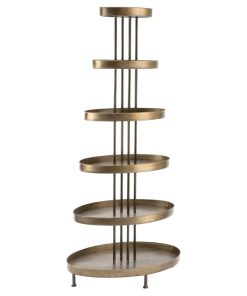 6 Tier Oval Display Tower Shelf