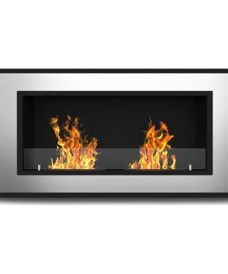 47" Ventless Built, Recessed Bio Wall Mounted Fireplace, Er8005-Ef