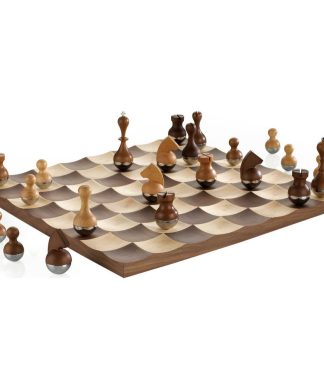 Wobble Chess Set, Walnut