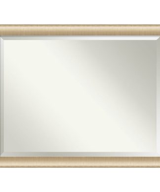 Wall Mirror Bathroom Vanity Mirror Elegant Brushed Honey, Outer Size 45x35