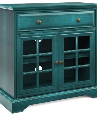 32 Window Pane 2 Door TV Stand