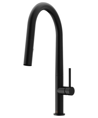 VIGO Greenwich Pull-Down Kitchen Faucet, Matte Black