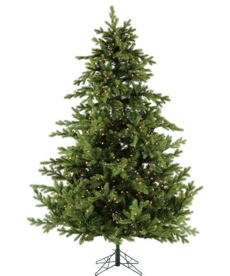 6.5' Virginia Fir Christmas Tree With LED String Lighting
