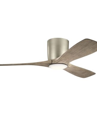 Volos 1 Light 48 in. Indoor Ceiling Fan, Brushed Nickel