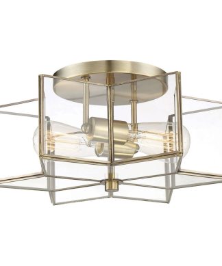 2-Light Semi-Flush Mount