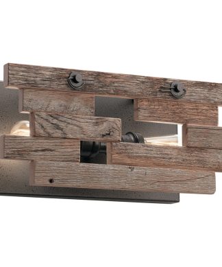 Wall Sconce 2-Light, Anvil Iron