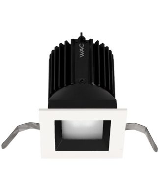 Volta 2" LED Square Shallow Regressed, Light Engine Spot 12 2700K, Black White