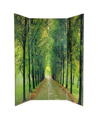 6' Tall Double Sided Path of Life Canvas Room Divider