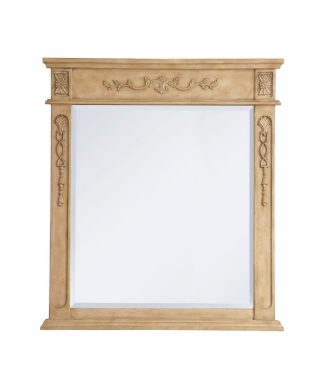 32X36" Traditional Antique Beige-Light Vanity Mirror