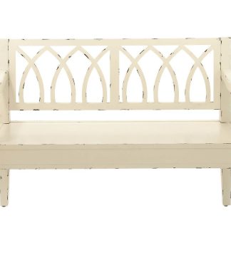 White Wood Farmhouse Bench 48" x 19" x 36"