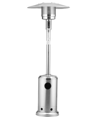 46,000 BTU Stainless Steel Patio Heater Portable Outdoor Heater With Wheels