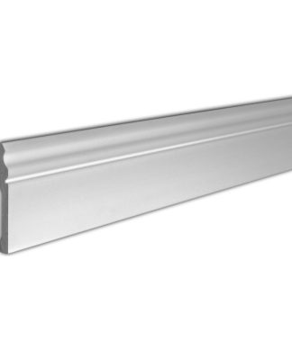 5-5/8" Plain Recycled Polystyrene Baseboard Moulding, 5-Pack