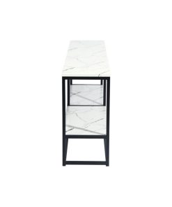 White Marble Pattern TV STAND modern Glass TV Storage