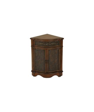 Walnut Corner Cabinet
