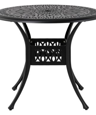 36.00"D Round Cast Aluminium Patio Dining Table