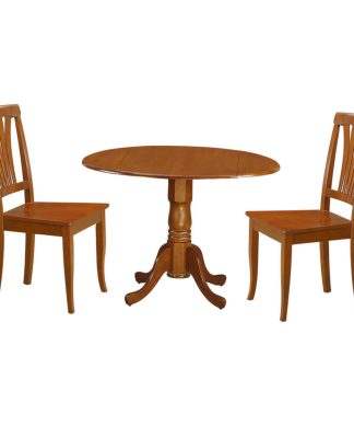 3-Piece Small Kitchen Table and Chairs Set, Dining Nook, 2 Chairs