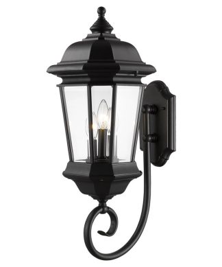Z-Lite 540B-BK Melbourne - 25.5" Three Light Outdoor Wall Lantern