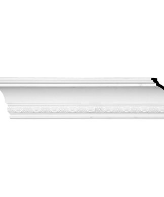 6 3/4"Hx5 1/2"Px8 3/4"Fx94 1/2"L Shell Crown Moulding, 2-Pack
