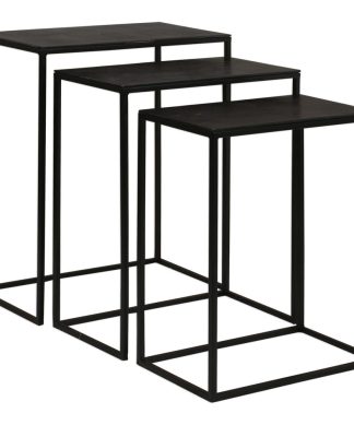 3-Piece Uttermost Coreene Iron Nesting Table Set