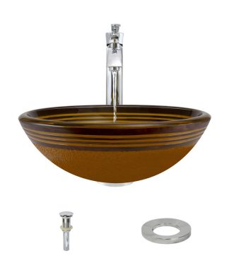 615 Vessel Sink, Chrome, 726 Vessel Faucet