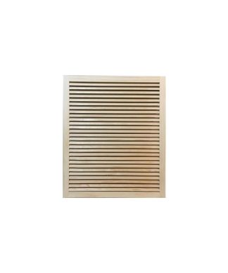 Wood Return Air Grille, 25"x30", Standard Square Edge