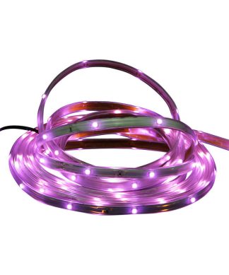 18' LED Indoor/Outdoor Christmas Linear Tape Lighting, Pink and White