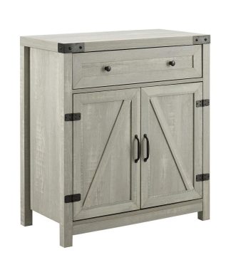 30 Farmhouse Barn Door Accent Cabinet