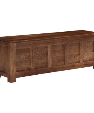 vidaXL Storage Box47.2"x11.8"x15.7" Solid Mango Wood