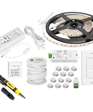 16 ft 225 Lumens/Ft Vivid Uno Tape Light Kit, 1 Zone 1 Area, 3000K, 4000 Kelvin