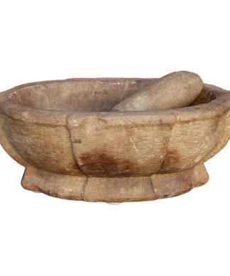 Vintage Karoli Stone Kharal Mortar Bowl