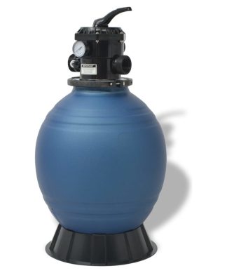 vidaXL Swimming Pool Sand Filter 110 lb 18" Outdoor Patio Water Cleaner System