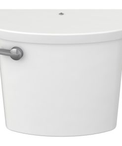 Yorkville VorMax Toilet Tank, Left-Hand Lever, Tank Cover Locking Device, White