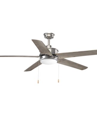 Whirl 1 Light 60" Indoor Ceiling Fan, Antique Nickel