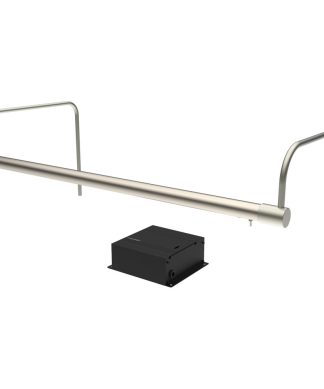 21" Tru-Slim Gallery Light, Satin Nickel With Dimmable Direct Wire Kit